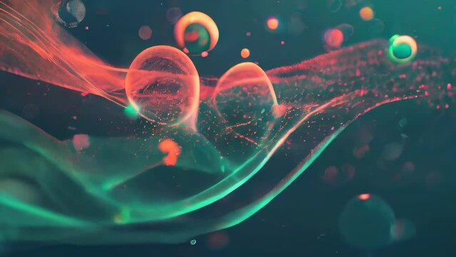 Abstract background of particles. 3d rendering, 3d illustration.