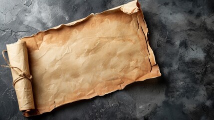 Ancient old scroll papyrus parchment document wallpaper background - obrazy, fototapety, plakaty