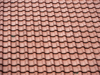 Close-up of Terracotta Roof Tiles