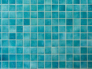 Blue Square Ceramic Tiles Texture
