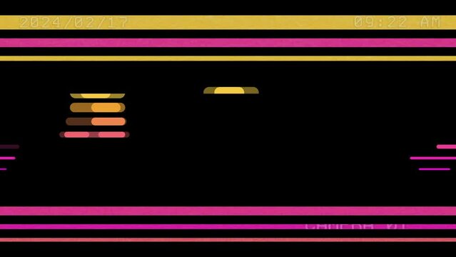 Horizontal Lines Thick and Thin Number Countdown Timer From 10