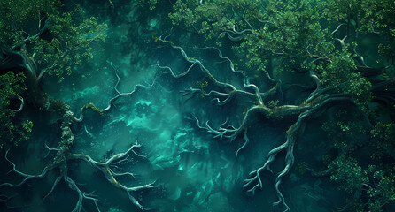 a mangrove forest