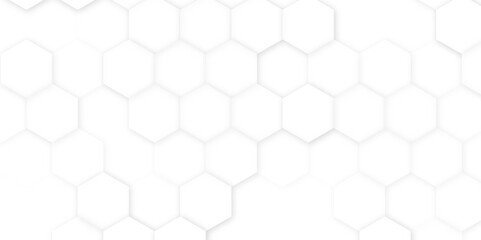 hexagon pattern. Seamless background. Abstract honeycomb background in grey color. Vector illustration