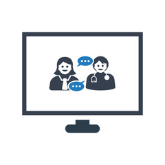 Business communication icon