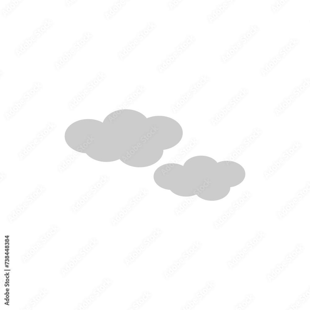 Sticker cloud logo icon