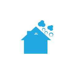 house bubble logo icon