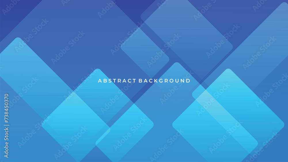 Wall mural vector gradient dynamic blue lines background