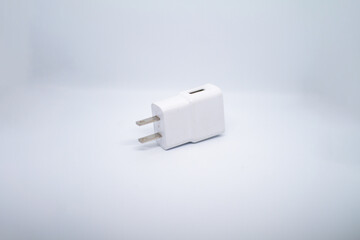 electric power plug isolated on white background