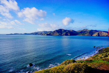 The landscape of San Francisco Bay in California	