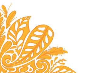 Golden Ornament Frame Border Vector Design For Decoration Element