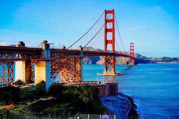 The landscape of San Francisco Bay in California	