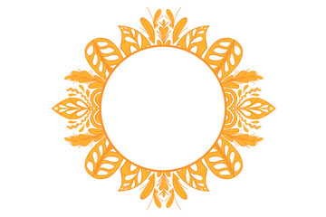 Golden Ornament Frame Border Vector Design For Decoration Element