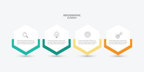 Information graphic template desain 
