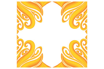 Golden Ornament Frame Border Vector Design For Decoration Element