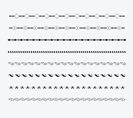 vector hand drawn ethnic style pattern border background in collection