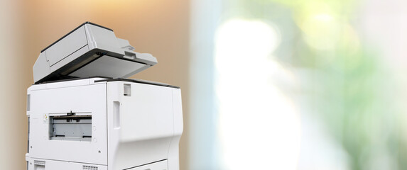 Photocopy or copier or photocopier machine office equipment workplace for copy paper scanner or...