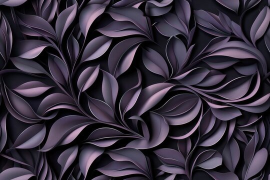 Seamless pattern of flowers. Purple background 