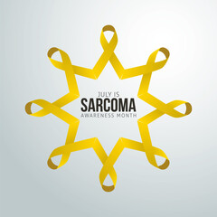 Sarcoma awareness month vector illustration. Sarcoma awareness month themes design concept with flat style vector illustration. Suitable for greeting card, poster and banner. 