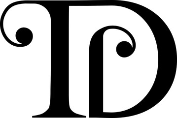 Td logo monogram design