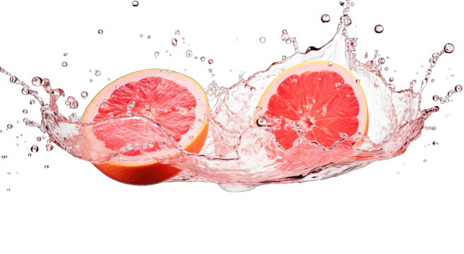 fresh grapefruit splash png