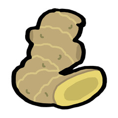 生姜　ショウガ　イラスト
