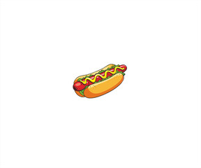 hotdog cartoon character illustration