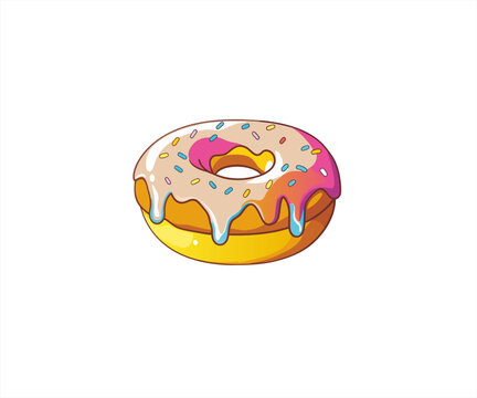 doughnut character cartoon illustration