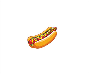 hotdog cartoon character illustration