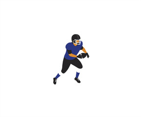 Fototapeta premium american football player flat design