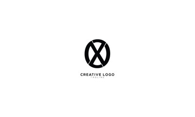 OX XO Abstract initial monogram letter alphabet logo design