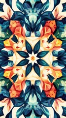 Pattern of colorful kaleidoscope.  Vertical background 