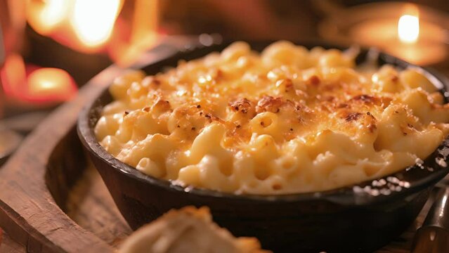 Embrace the cozy vibes of a crackling fire with every bite of this Fireside Mac and Cheese. Surprise your taste buds with the creamy texture and burst of flavors from the