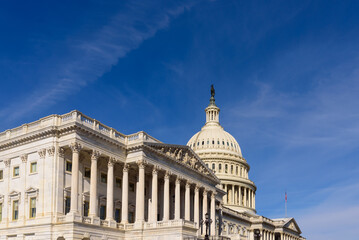 Fototapeta na wymiar The United States Capitol building in Washington, D.C.