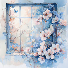 Whimsical Spring Window