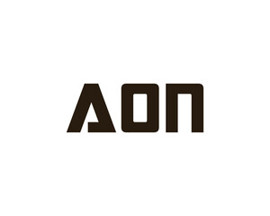 AON logo design vector template