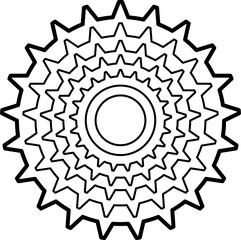 cassette Outline Vector Illustration