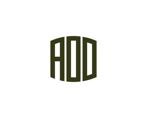 AOO Logo design vector template
