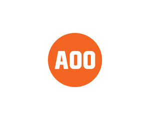 AOO Logo design vector template
