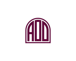 AOO Logo design vector template