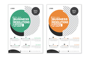 creative modern digital business flyer design template.