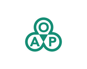 AOP logo design vector template