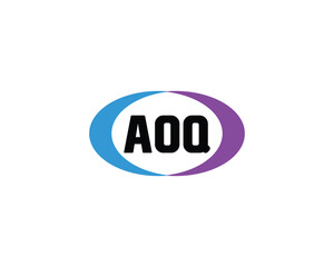 AOQ logo design vector template