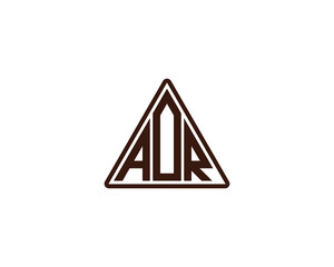 AOR logo design vector template