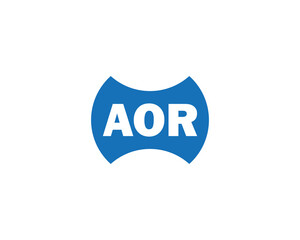 AOR logo design vector template