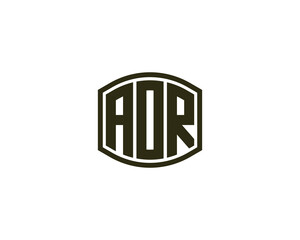 AOR logo design vector template
