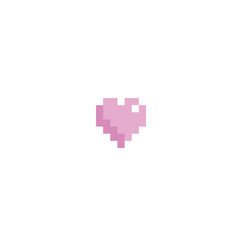Pixel Heart Pink 