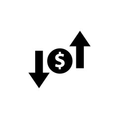 Operating profit and lloss icon. simple flat trendy style vector illustration on white background..eps
