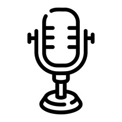 microphone Line Icon