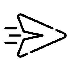 Obraz premium send Line Icon