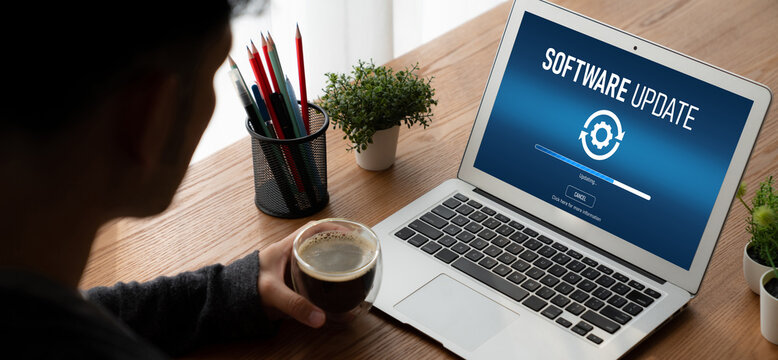 Software update on computer for modish version of device software upgrade